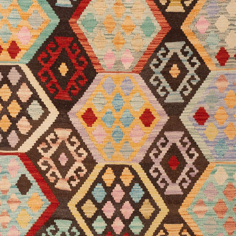 Dywan Kelim - Splash - 294 x 201 cm - wielokolorowy