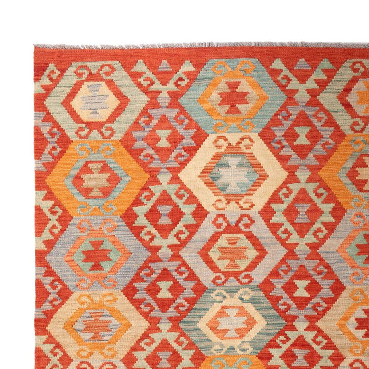 Dywan Kelim - Splash - 303 x 206 cm - wielokolorowy