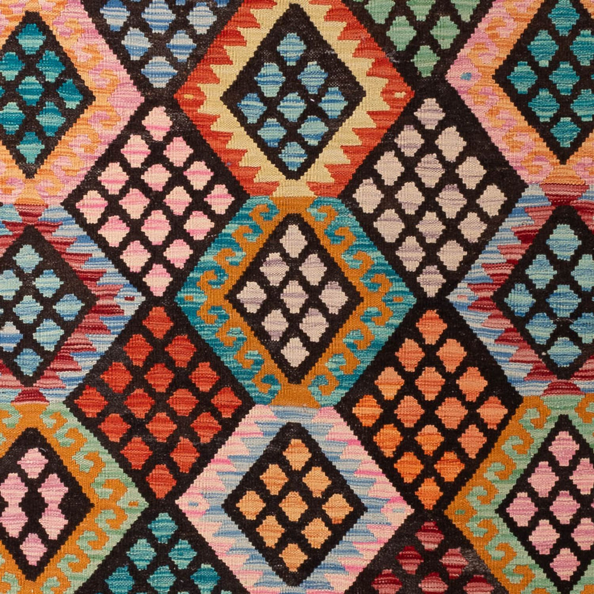 Dywan Kelim - Splash - 293 x 206 cm - wielokolorowy