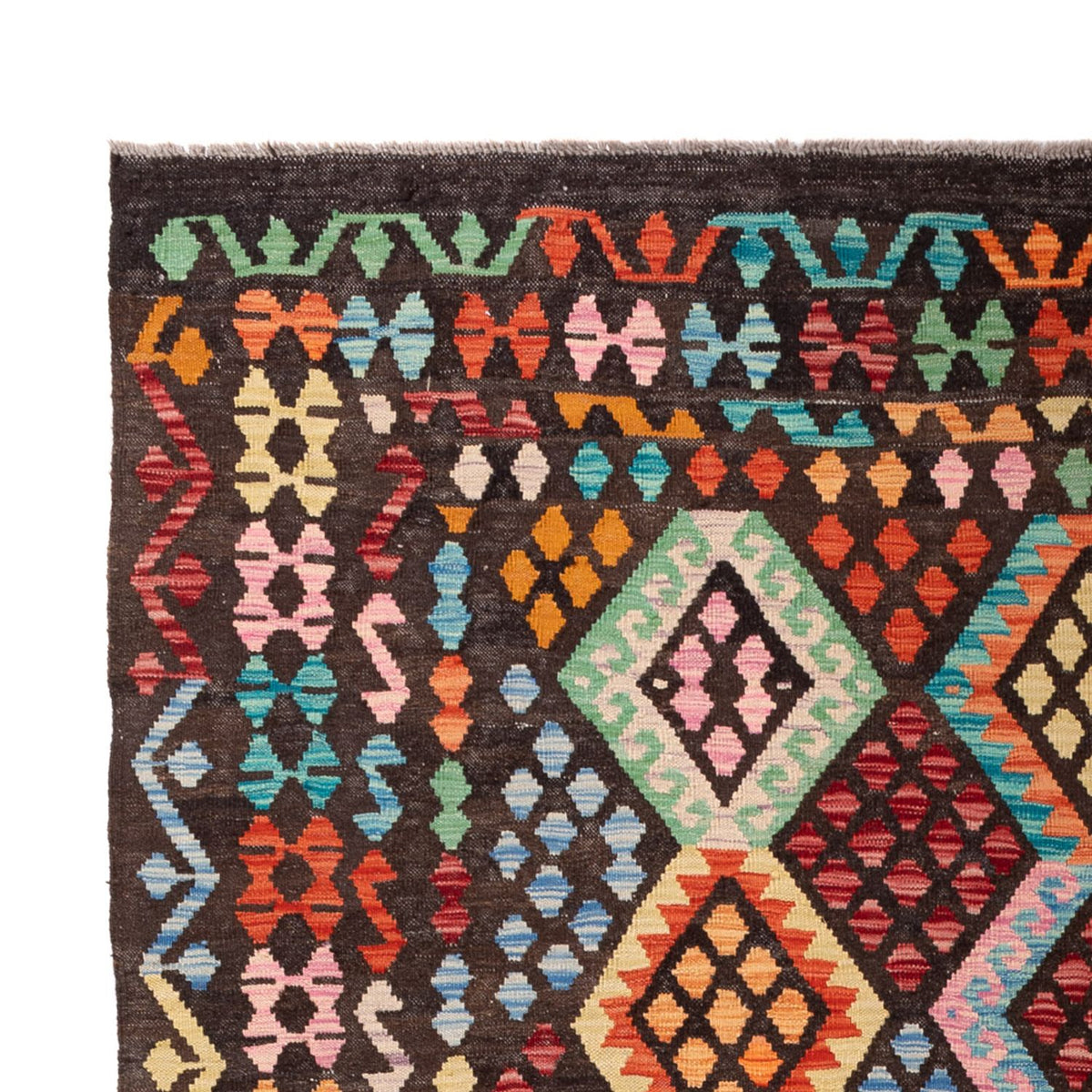 Dywan Kelim - Splash - 293 x 206 cm - wielokolorowy