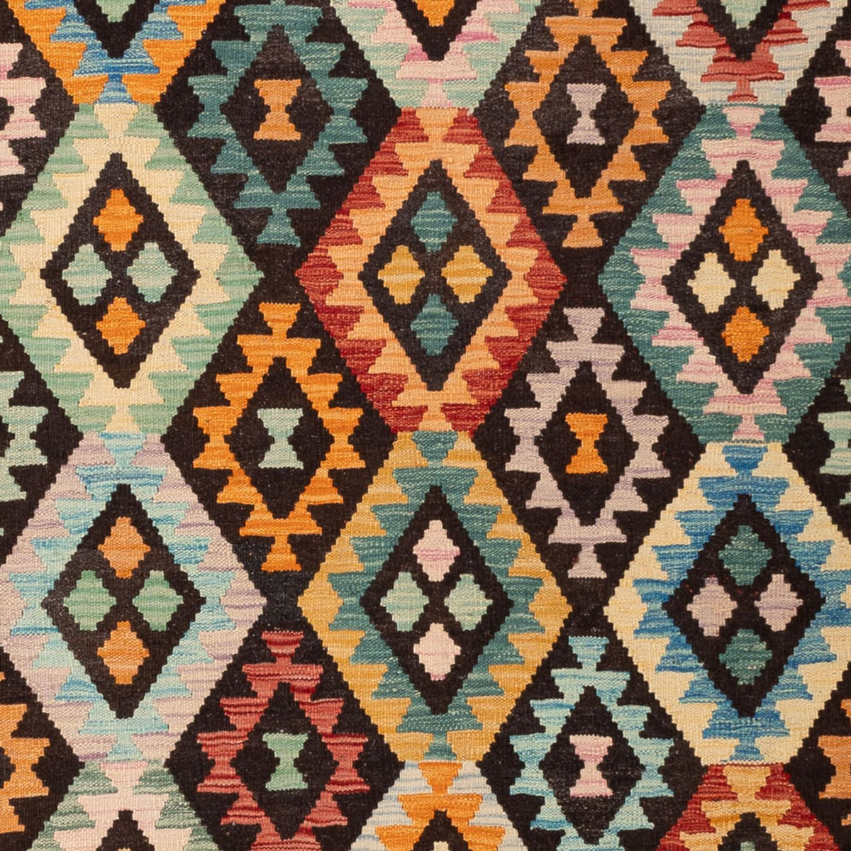 Dywan Kelim - Splash - 291 x 206 cm - wielokolorowy