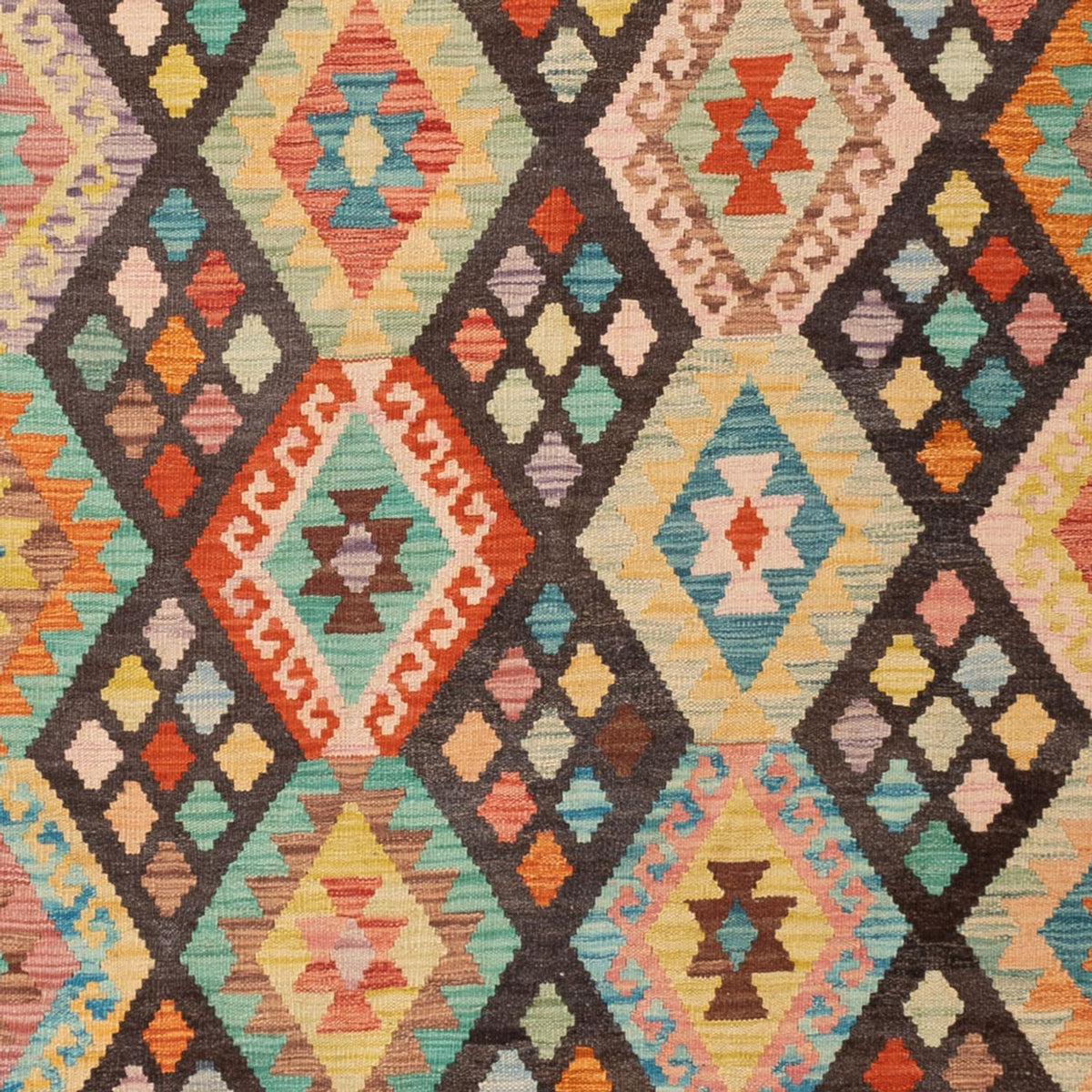 Dywan Kelim - Splash - 306 x 201 cm - wielokolorowy