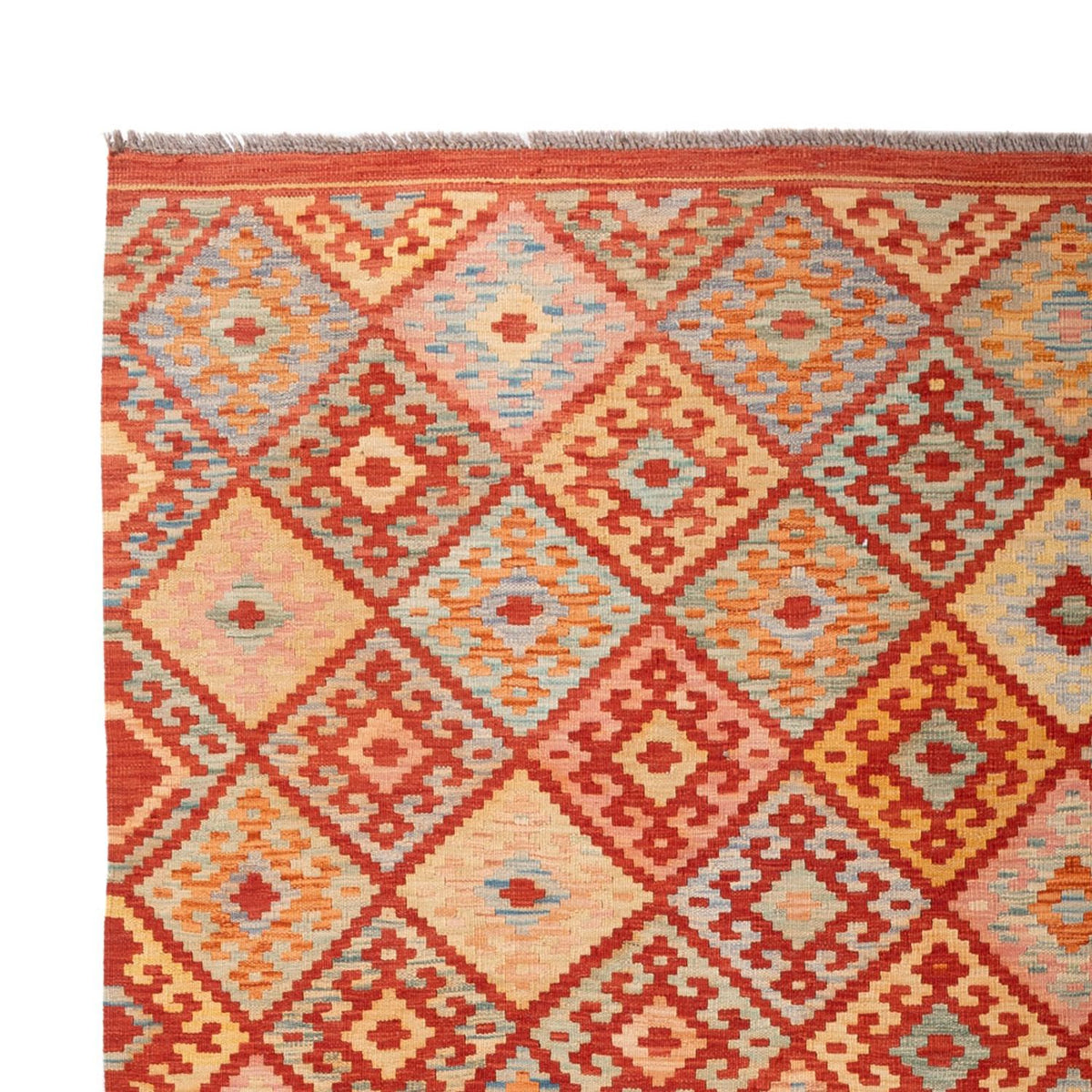 Dywan Kelim - Splash - 305 x 207 cm - wielokolorowy