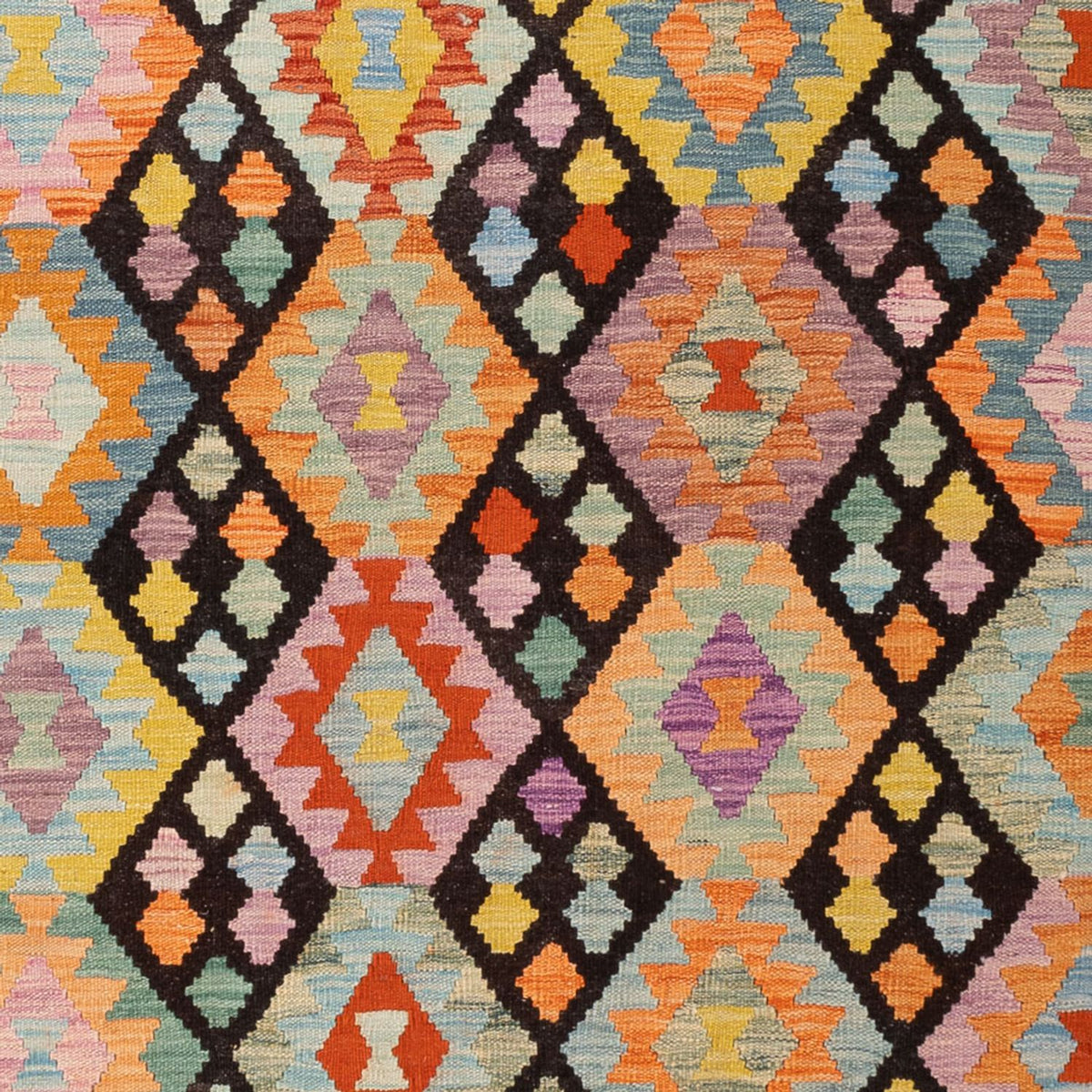 Dywan Kelim - Splash - 300 x 205 cm - wielokolorowy