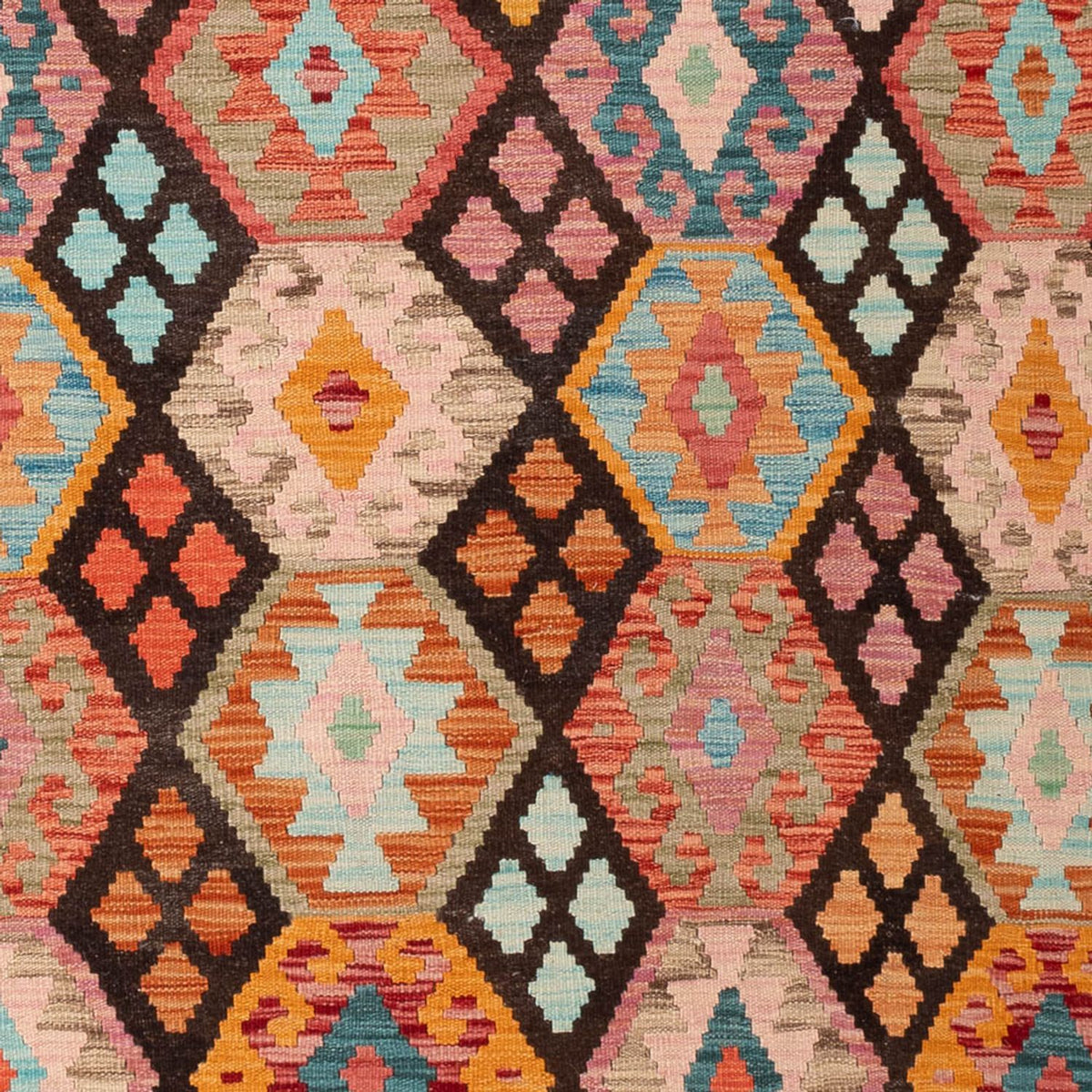 Dywan Kelim - Splash - 306 x 209 cm - wielokolorowy