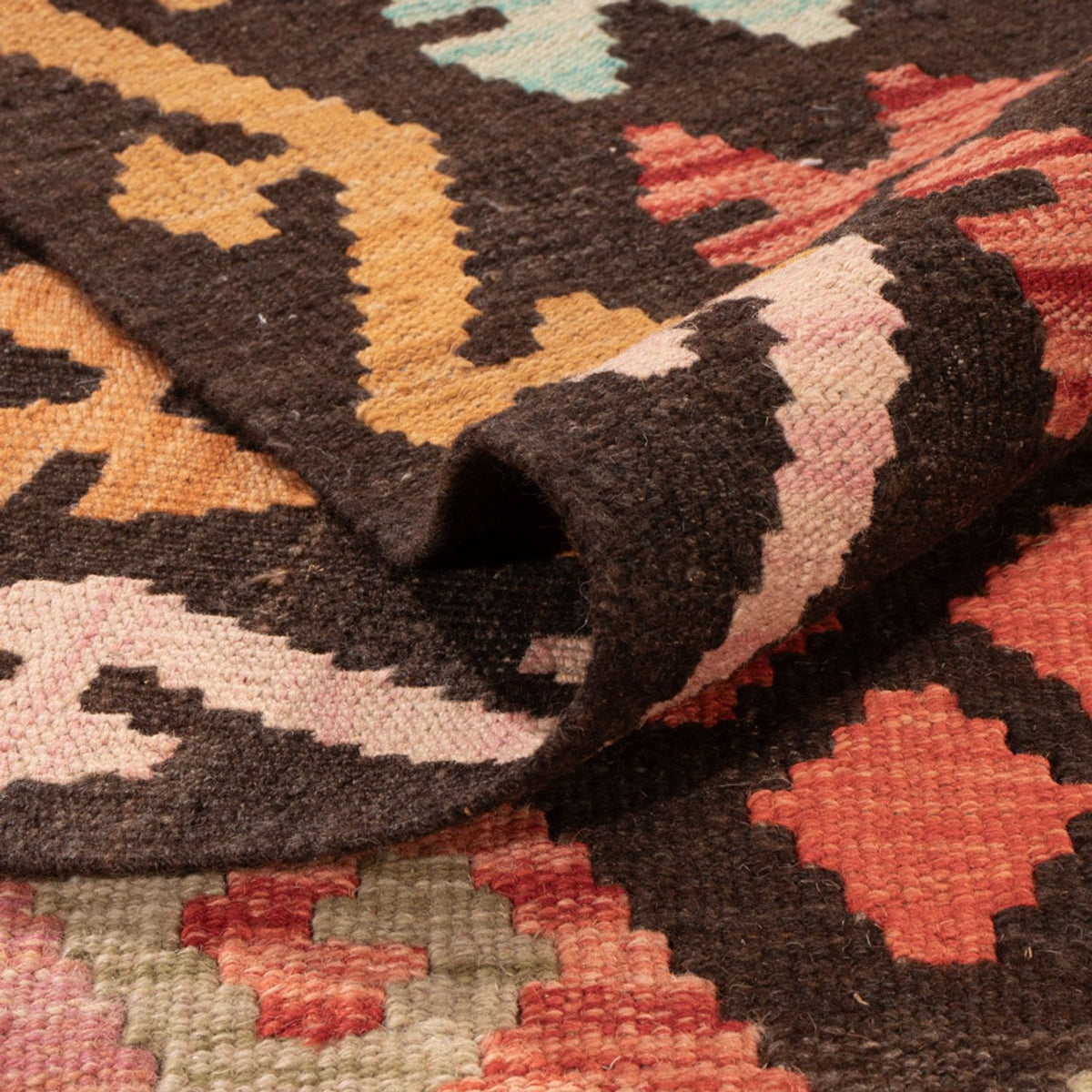 Dywan Kelim - Splash - 306 x 209 cm - wielokolorowy