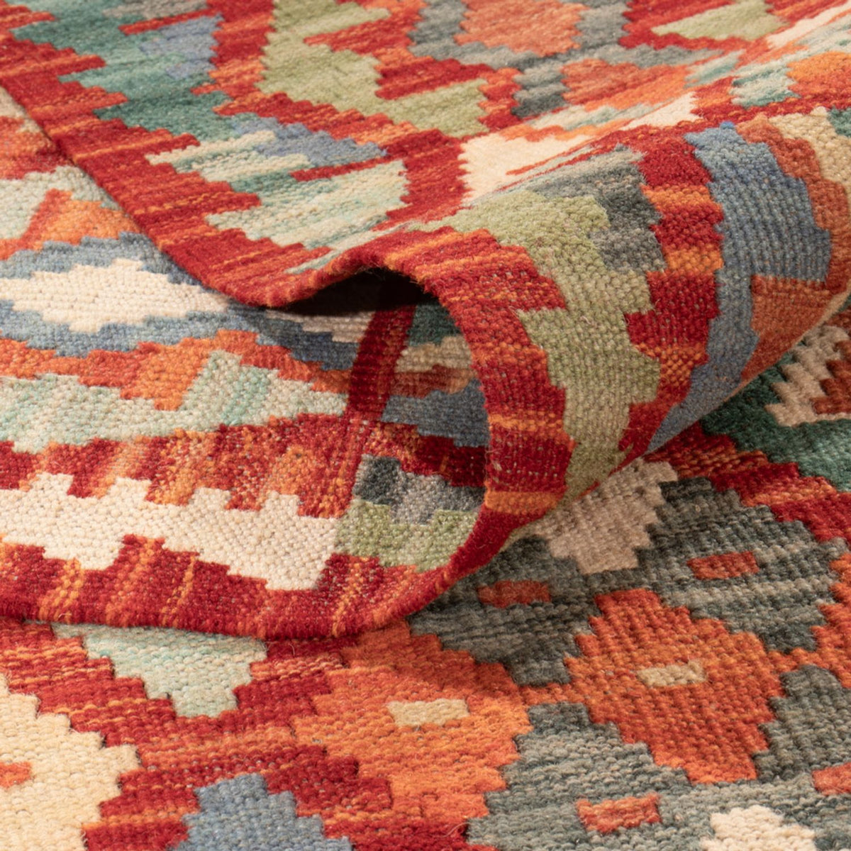 Dywan Kelim - Splash - 294 x 213 cm - wielokolorowy