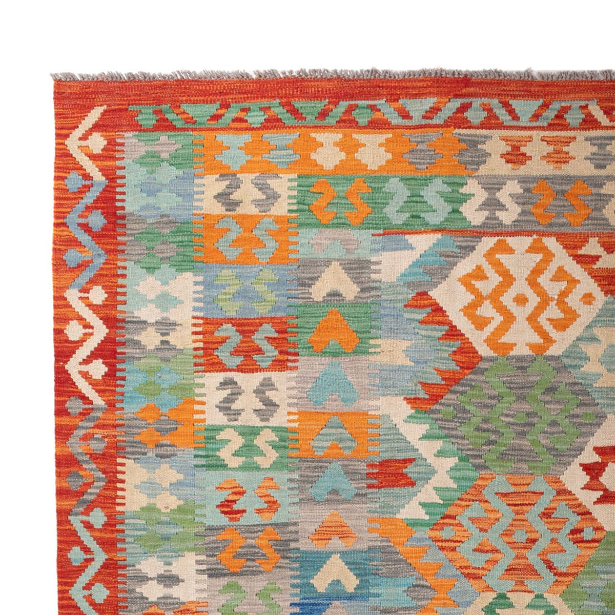 Dywan Kelim - Splash - 287 x 211 cm - wielokolorowy