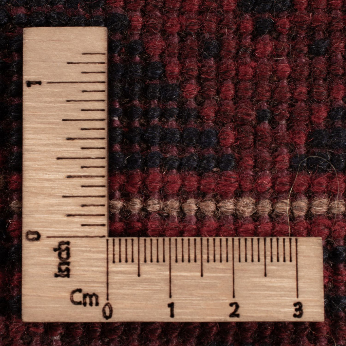 Afgański dywan - Kunduz - 197 x 127 cm - ciemna czerwień