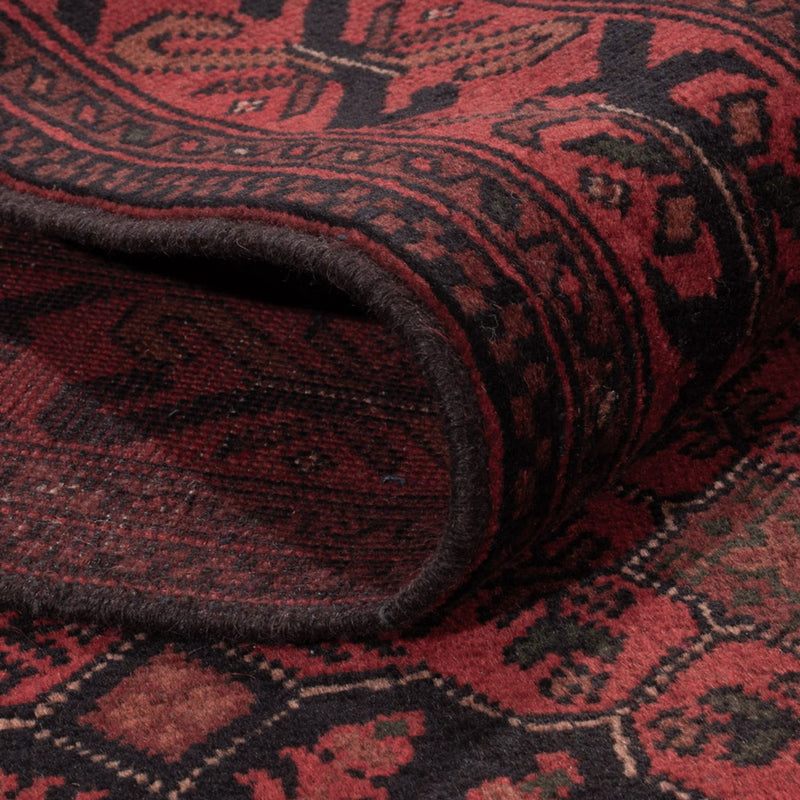 Afgański dywan - Kunduz - 198 x 125 cm - ciemna czerwień