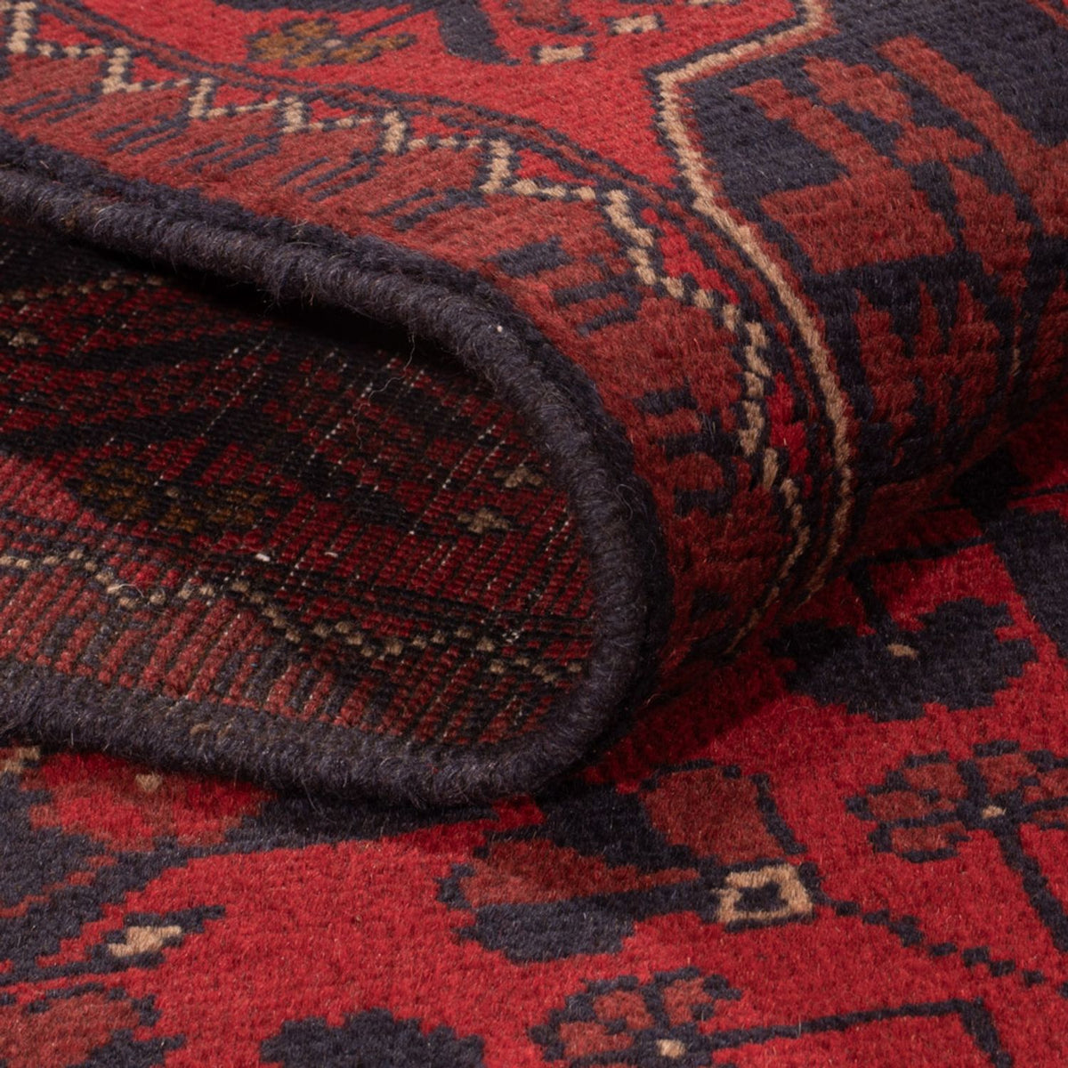 Afgański dywan - Kunduz - 196 x 121 cm - ciemna czerwień