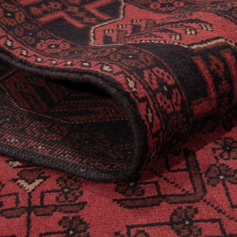 Afgański dywan - Kunduz - 195 x 125 cm - ciemna czerwień