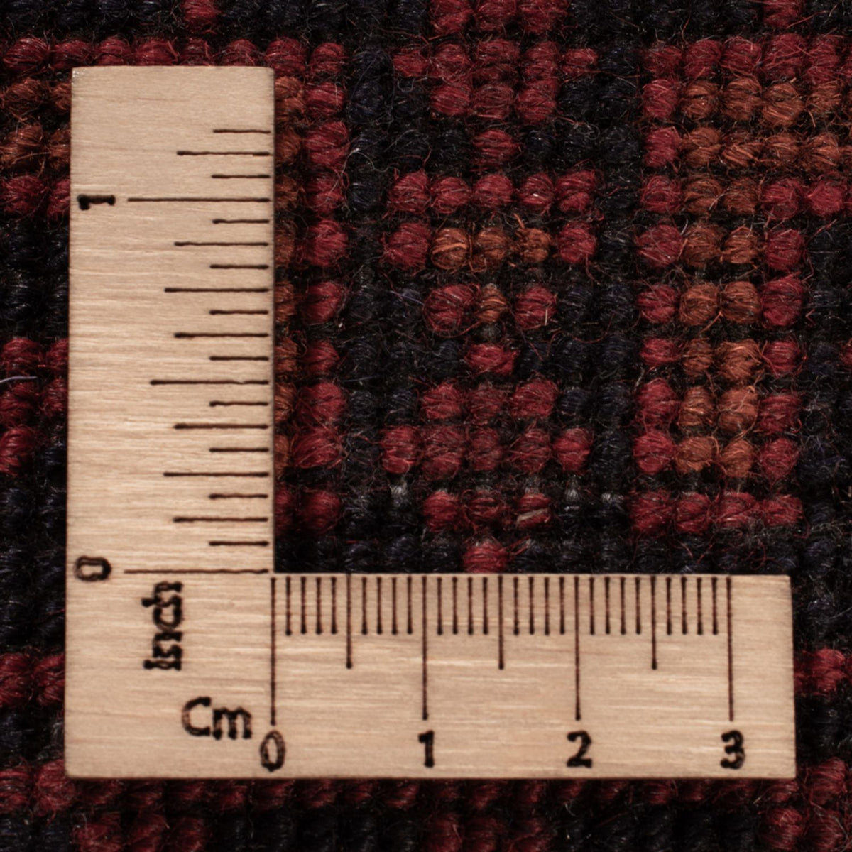 Afgański dywan - Kunduz - 198 x 129 cm - ciemna czerwień