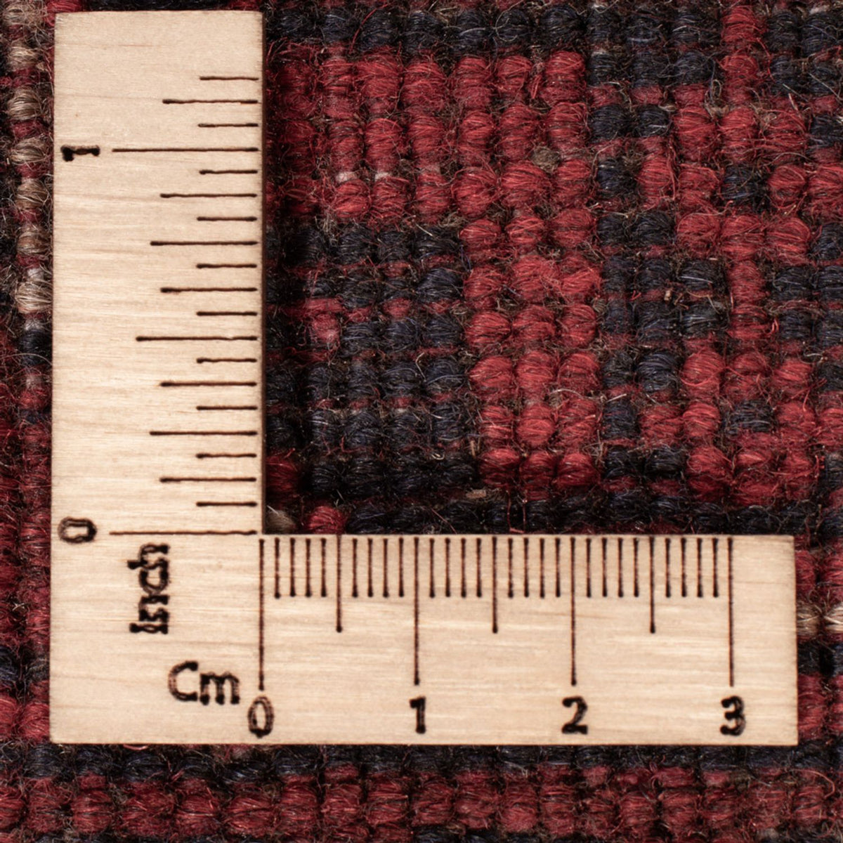 Afgański dywan - Kunduz - 201 x 130 cm - ciemna czerwień