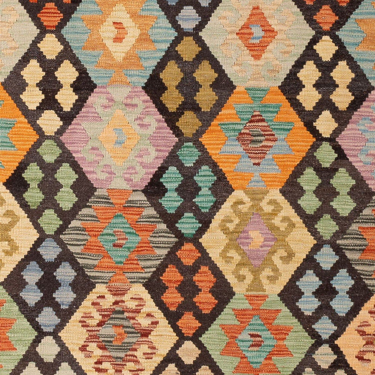 Dywan Kelim - Splash - 285 x 207 cm - wielokolorowy