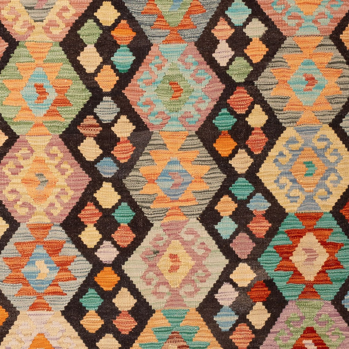 Dywan Kelim - Splash - 300 x 197 cm - wielokolorowy