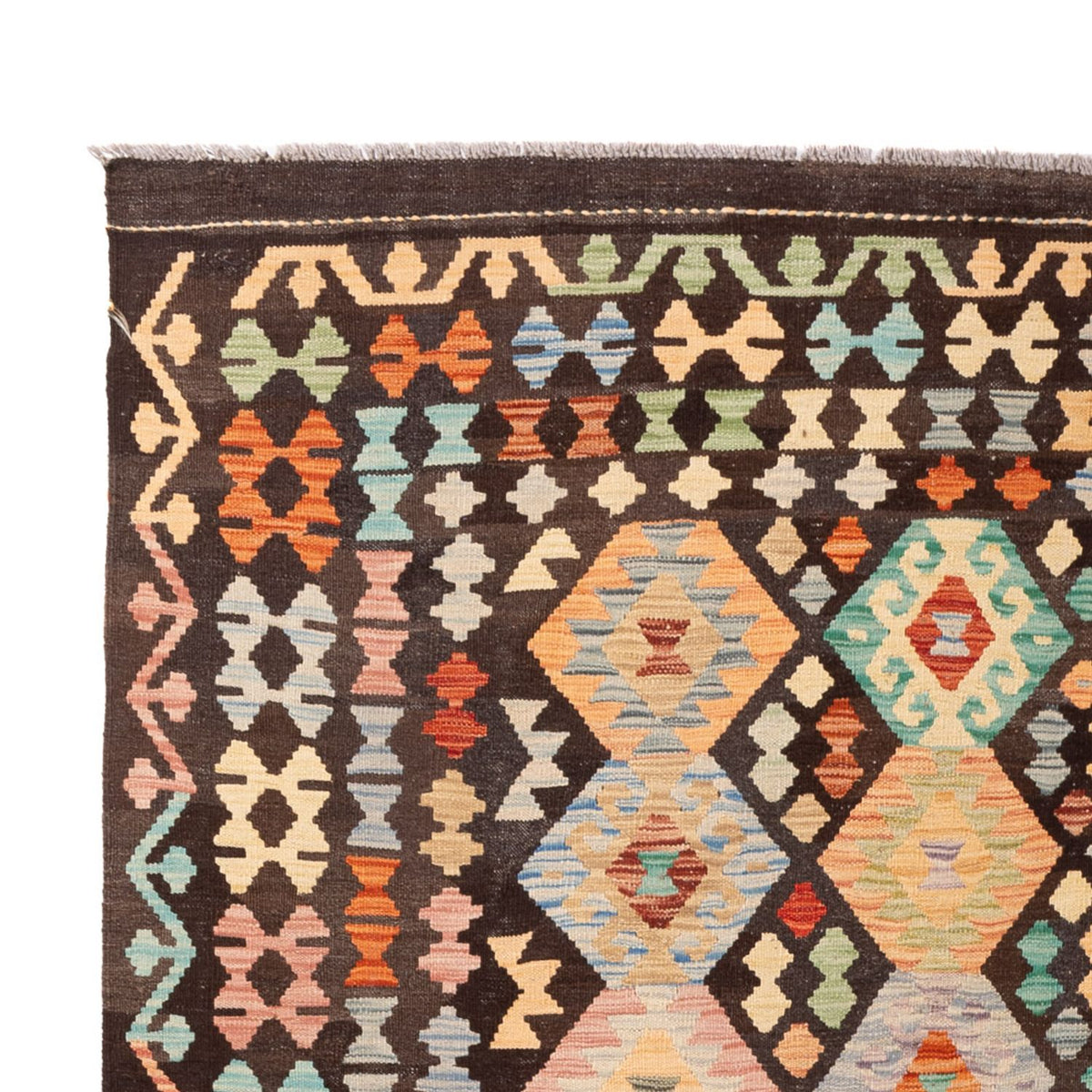 Dywan Kelim - Splash - 299 x 198 cm - wielokolorowy