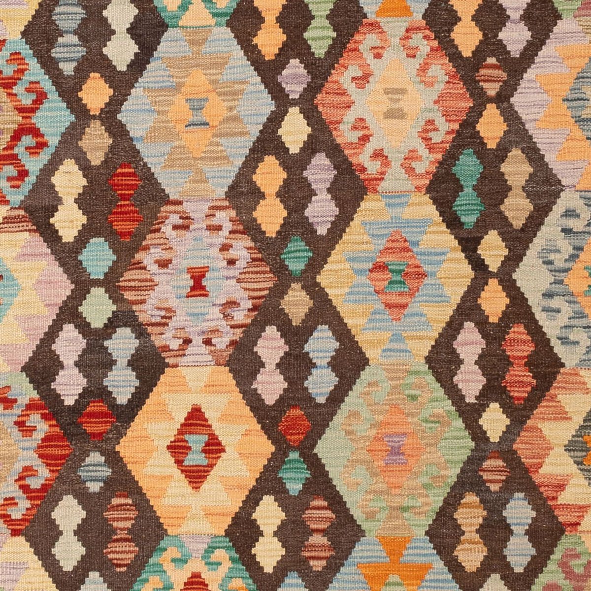 Dywan Kelim - Splash - 301 x 202 cm - wielokolorowy