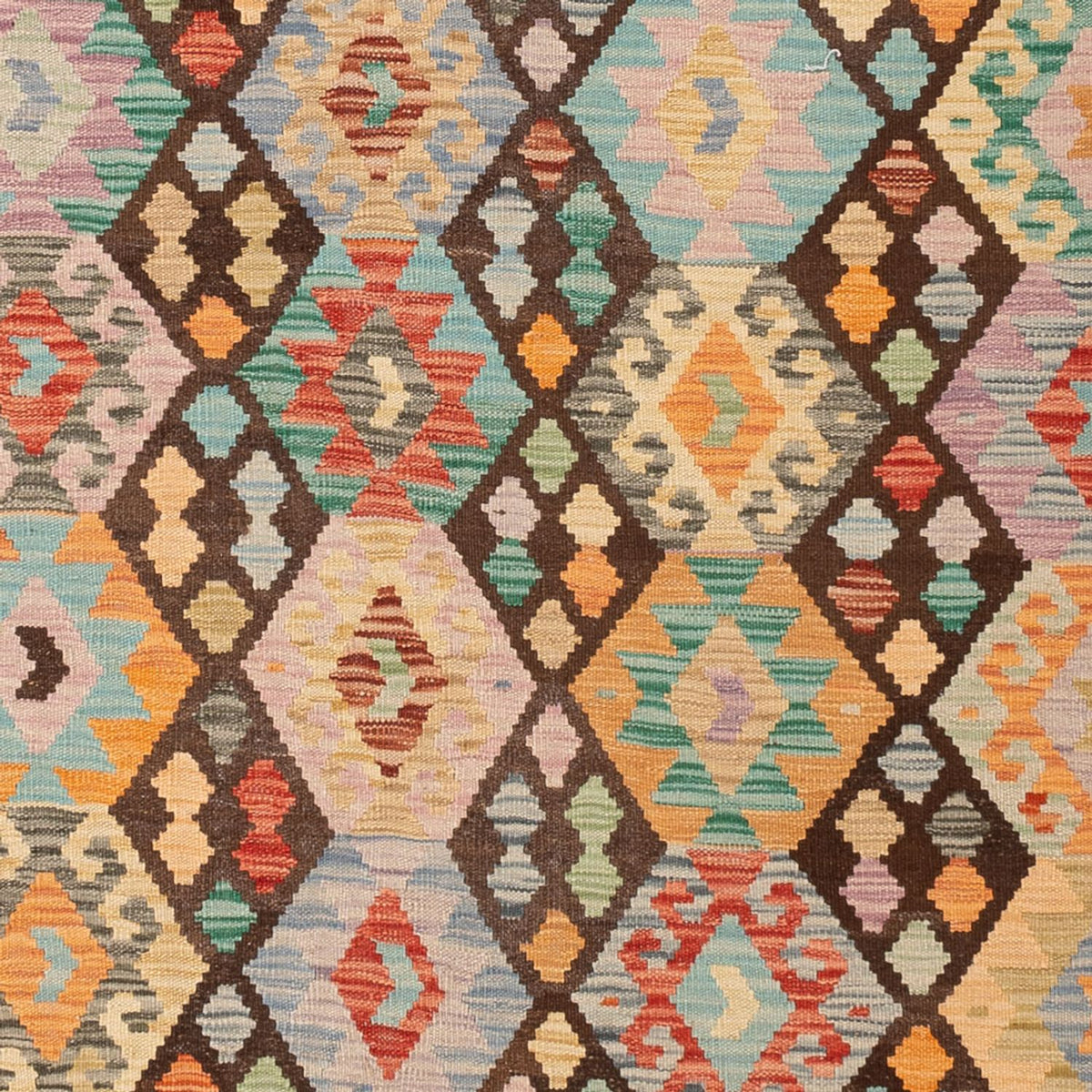 Dywan Kelim - Splash - 290 x 195 cm - wielokolorowy