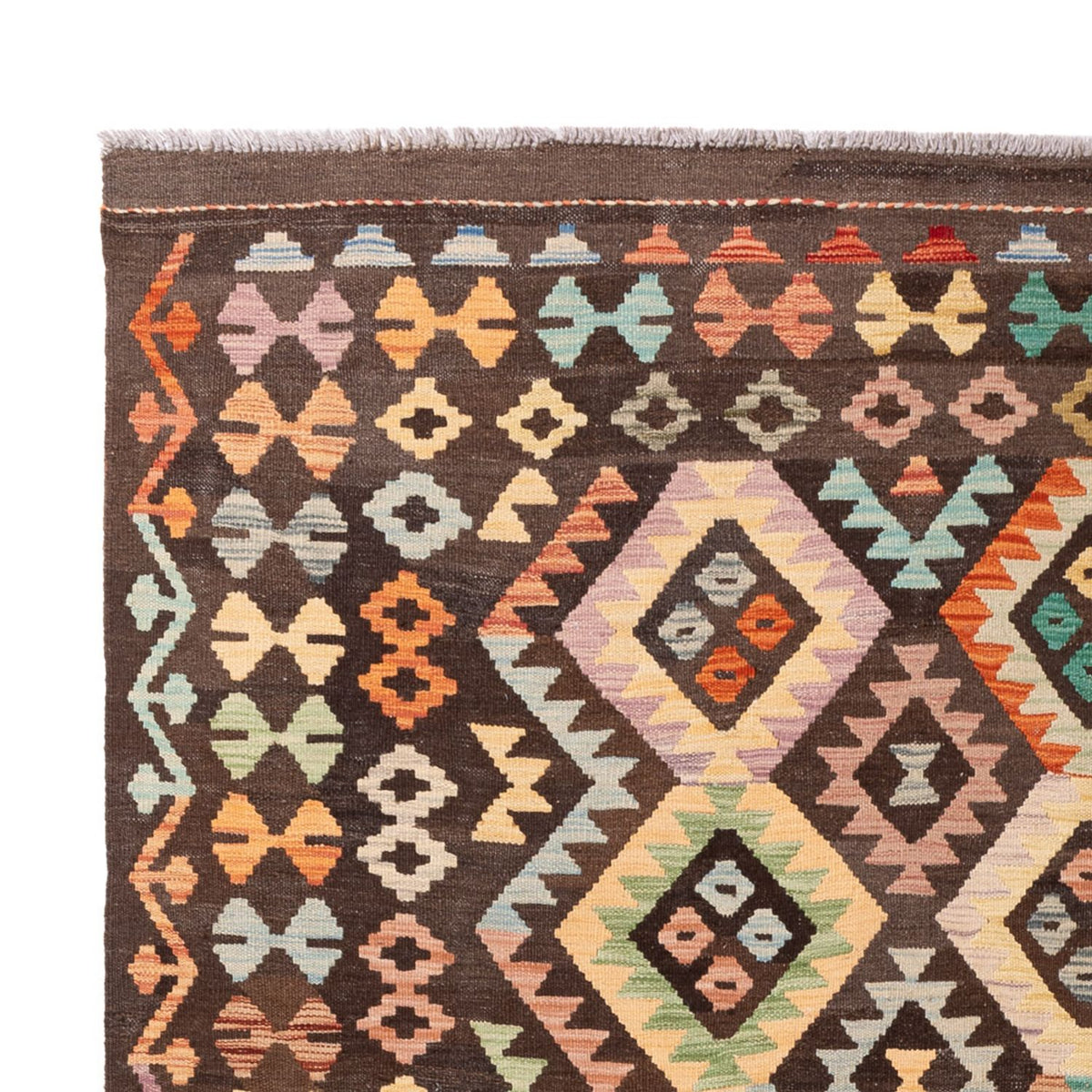 Dywan Kelim - Splash - 301 x 194 cm - wielokolorowy