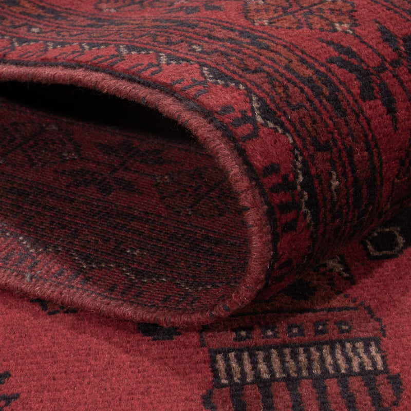 Afgański dywan - Kunduz - 190 x 121 cm - ciemna czerwień