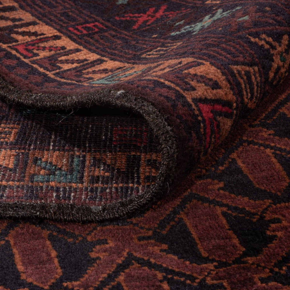 Biegacz Dywan beludżycki - 200 x 114 cm - ciemna czerwień