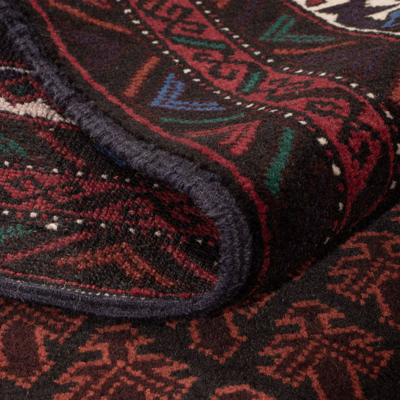 Dywan beludżycki - 188 x 123 cm - ciemna czerwień