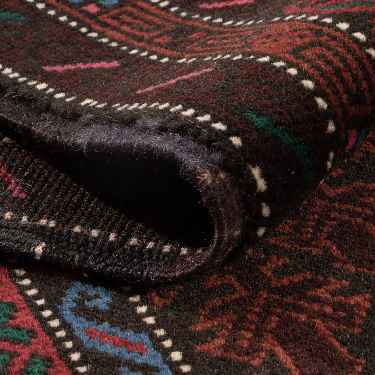 Dywan beludżycki - 194 x 123 cm - ciemna czerwień