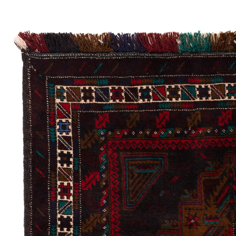 Dywan beludżycki - 198 x 116 cm - ciemna czerwień