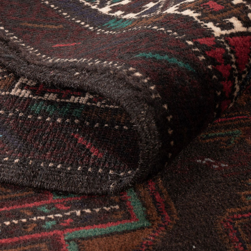 Dywan beludżycki - 198 x 116 cm - ciemna czerwień