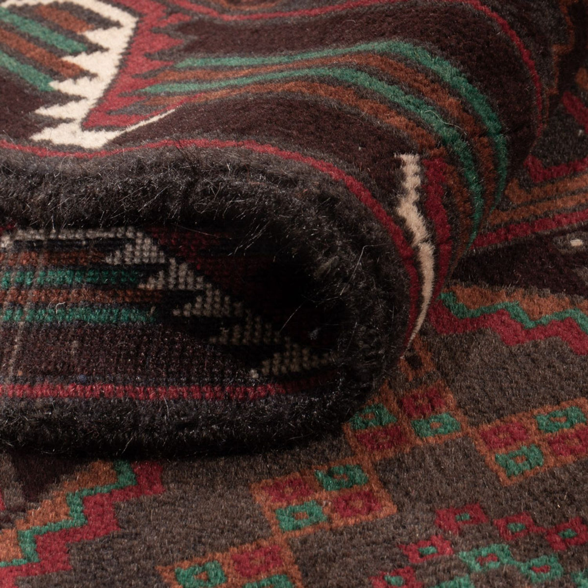 Dywan beludżycki - 183 x 114 cm - ciemna czerwień