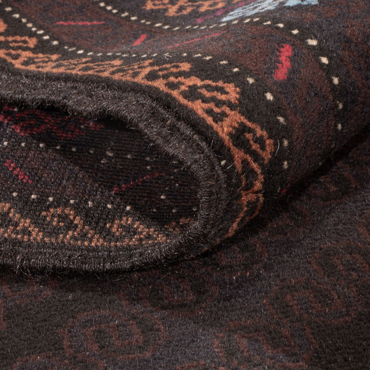 Dywan beludżycki - 195 x 116 cm - ciemnoniebieski