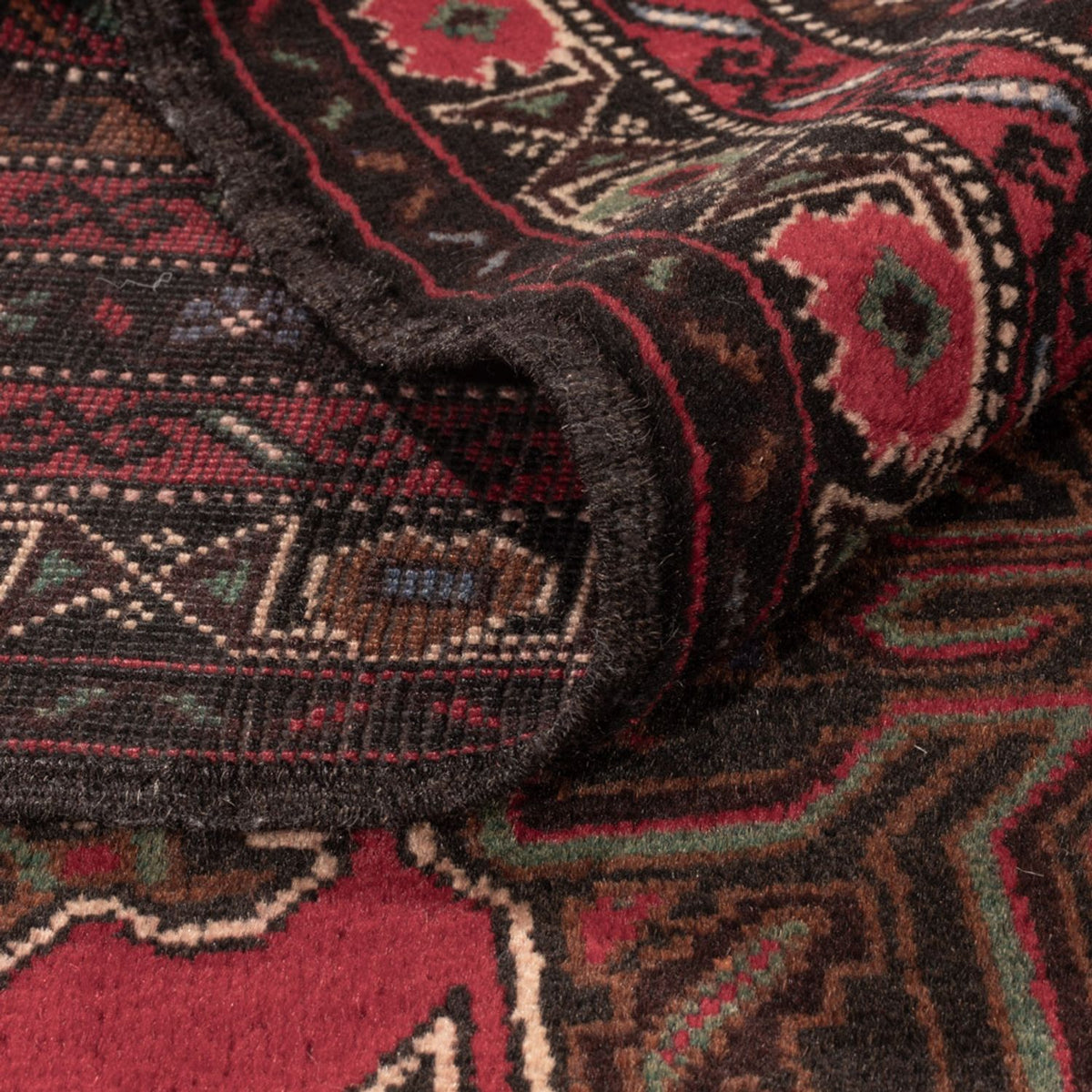 Dywan beludżycki - 215 x 116 cm - czerwony