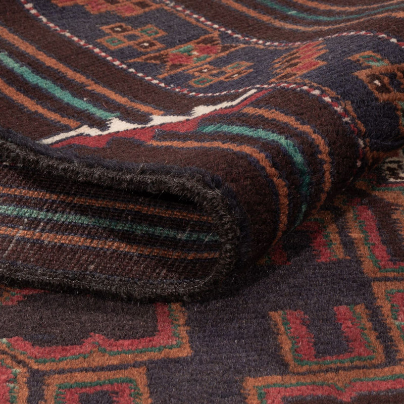 Dywan beludżycki - 208 x 119 cm - ciemna czerwień