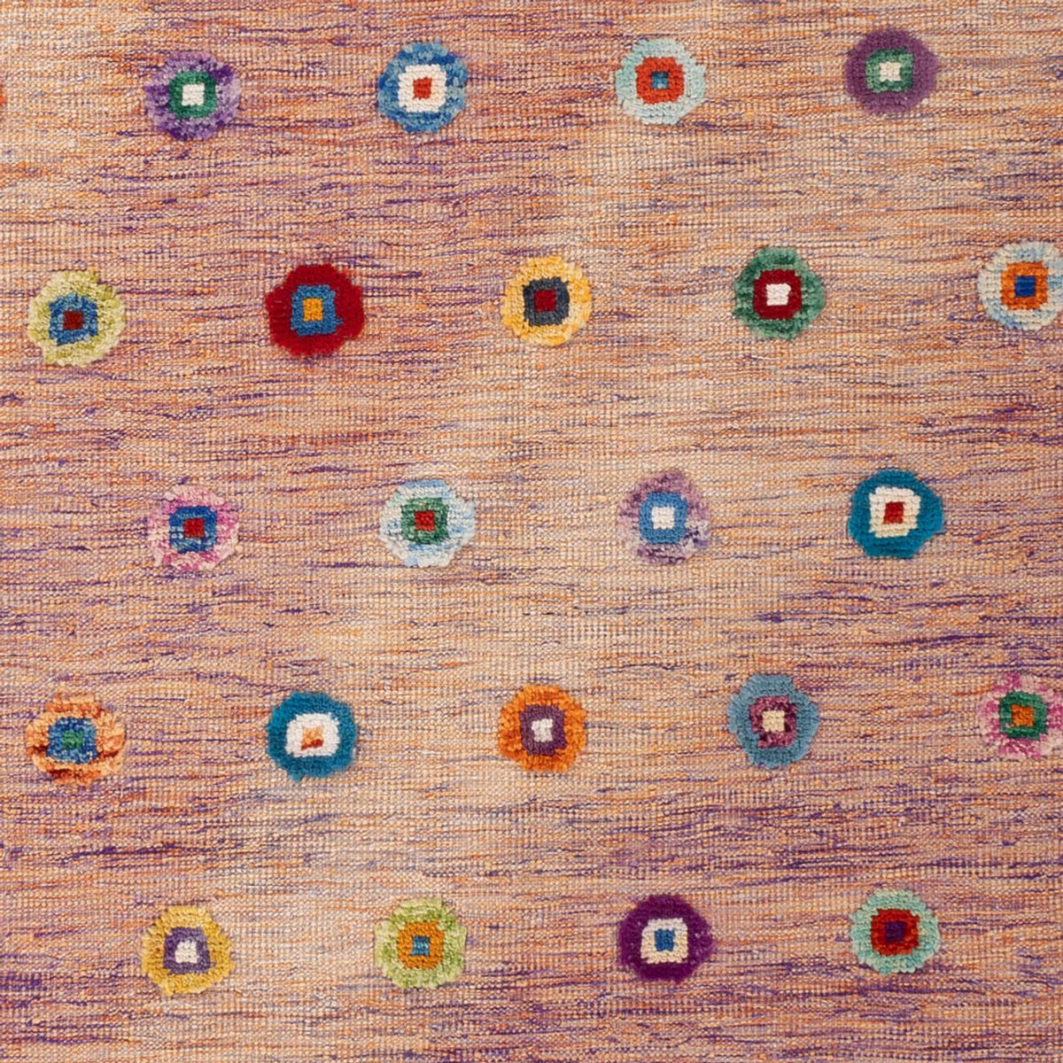 Dywan Kelim - Splash - 298 x 215 cm - różowy