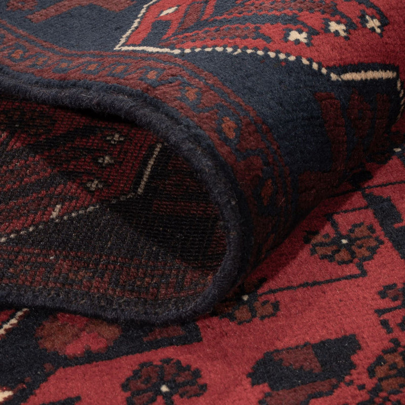 Afgański dywan - Kunduz - 194 x 126 cm - ciemna czerwień