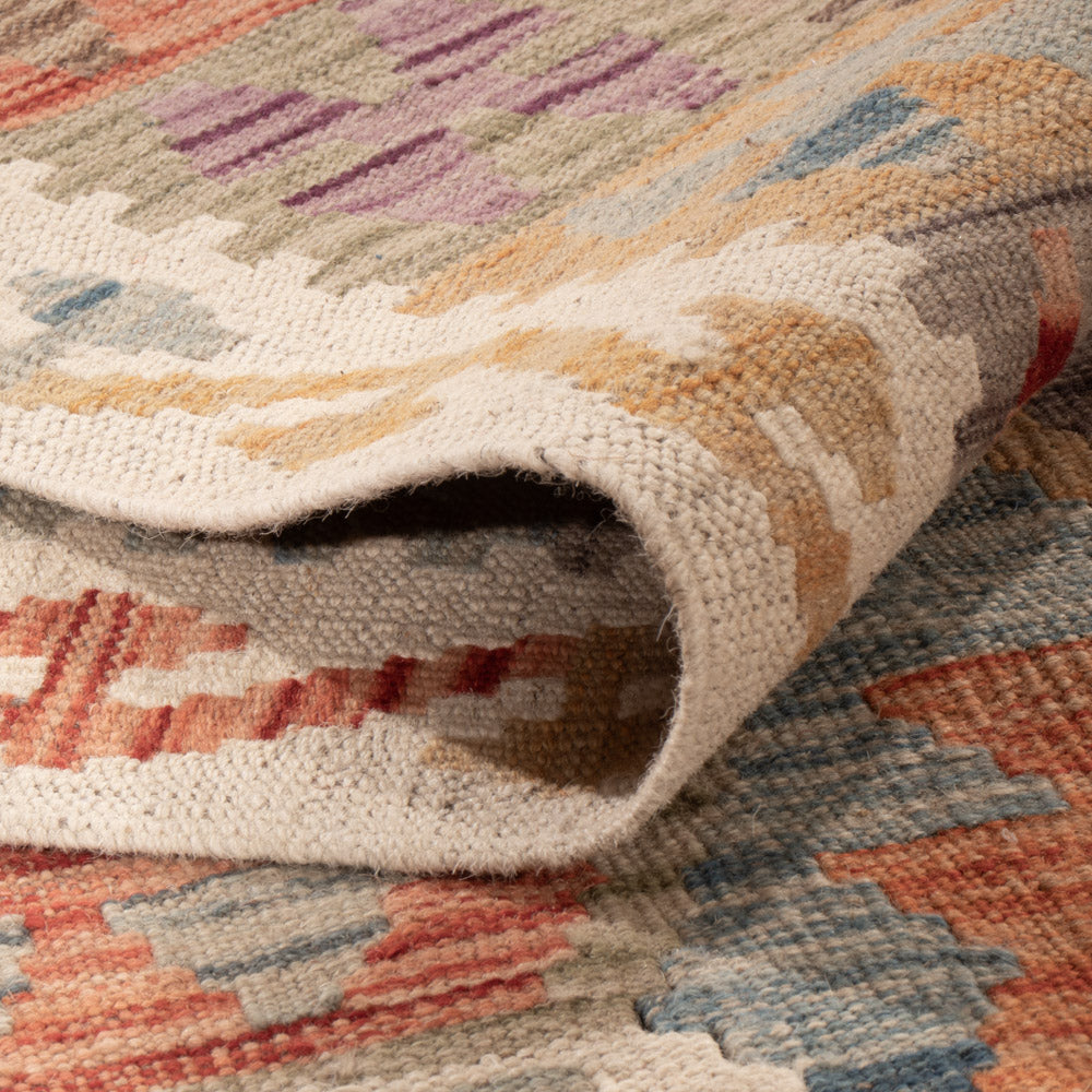 Kelim Teppich - Splash - 200 x 154 cm - bunt
