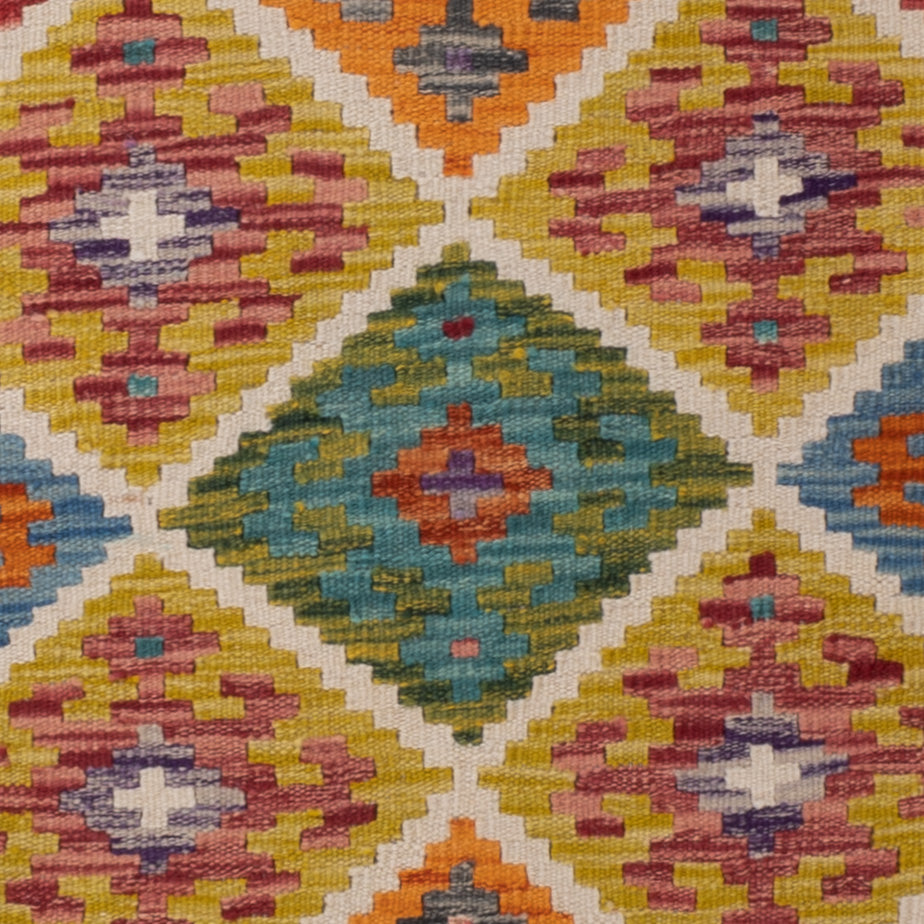 Kelim Teppich - Splash - 141 x 100 cm - bunt