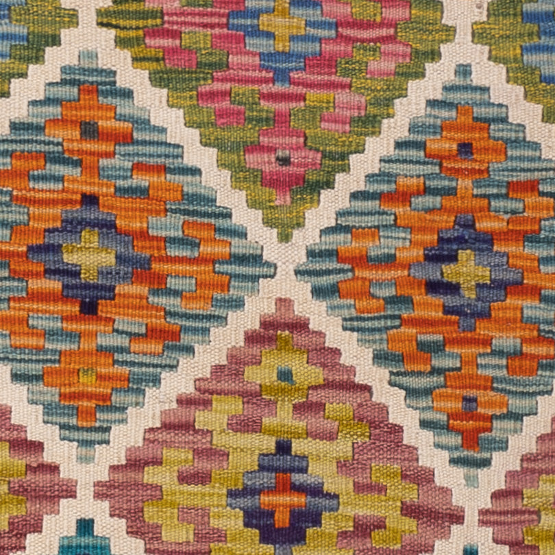 Kelim Teppich - Splash - 147 x 102 cm - bunt