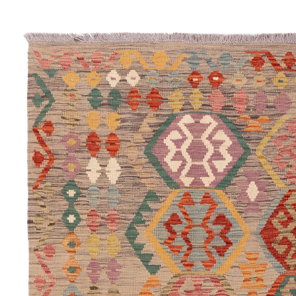 Kelim Teppich - Splash - 203 x 161 cm - bunt