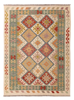 Kelim Teppich - Splash - 198 x 146 cm - bunt