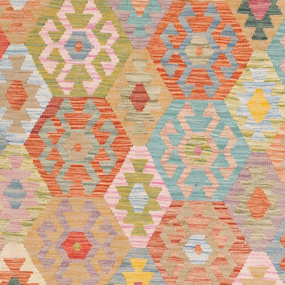 Kelim Teppich - Splash - 236 x 177 cm - bunt