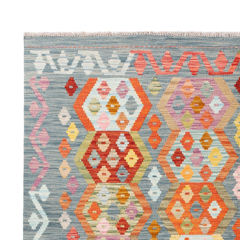 Kelim Teppich - Splash - 242 x 178 cm - bunt