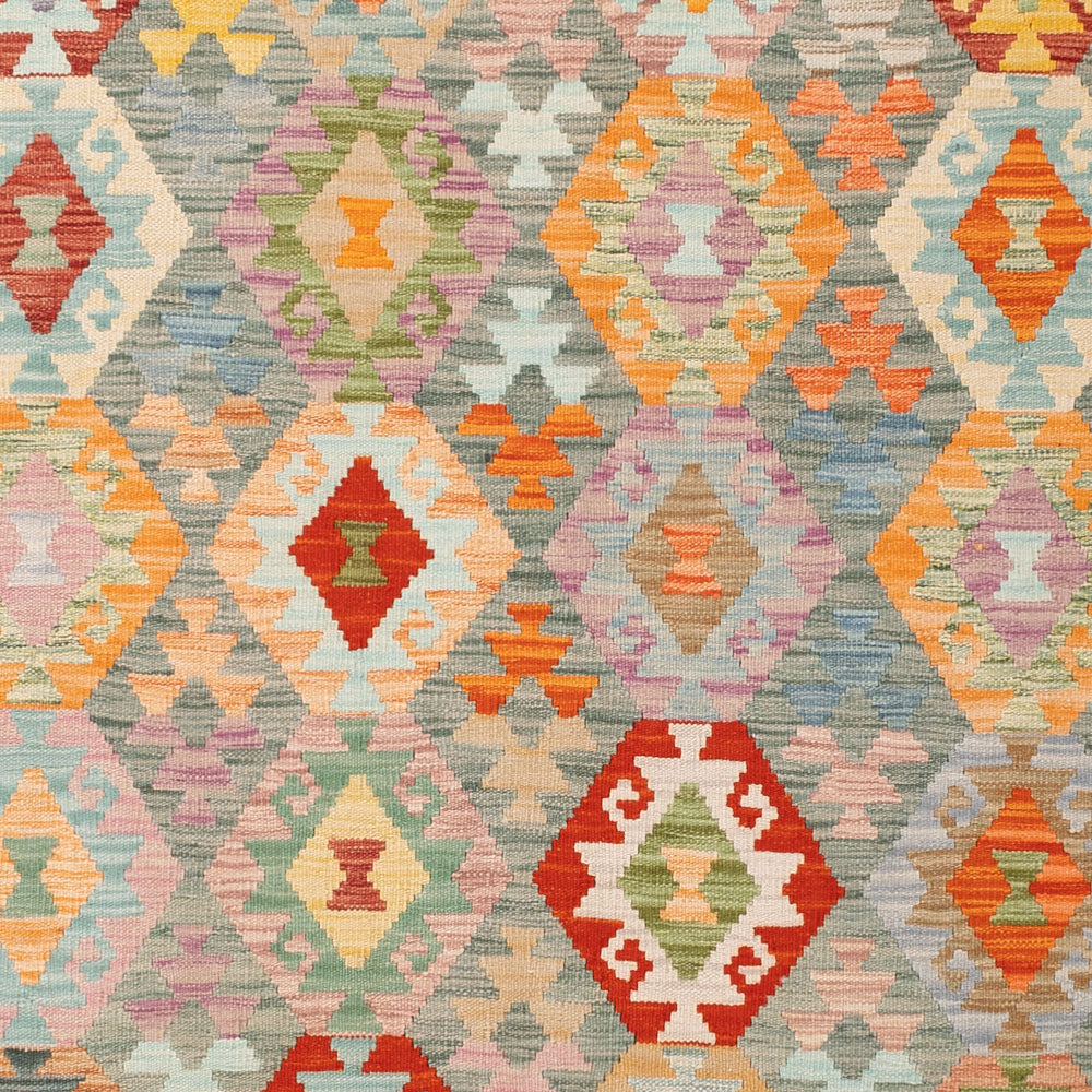 Kelim Teppich - Splash - 252 x 180 cm - bunt