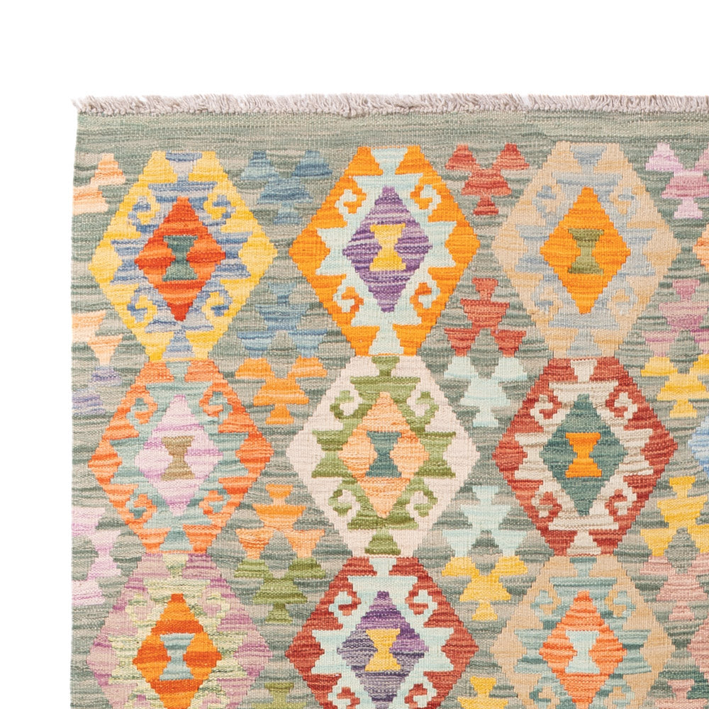 Kelim Teppich - Splash - 252 x 180 cm - bunt