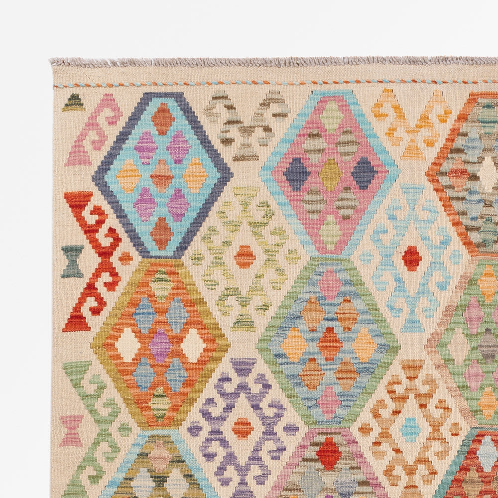 Kelim Teppich - Splash - 251 x 179 cm - bunt