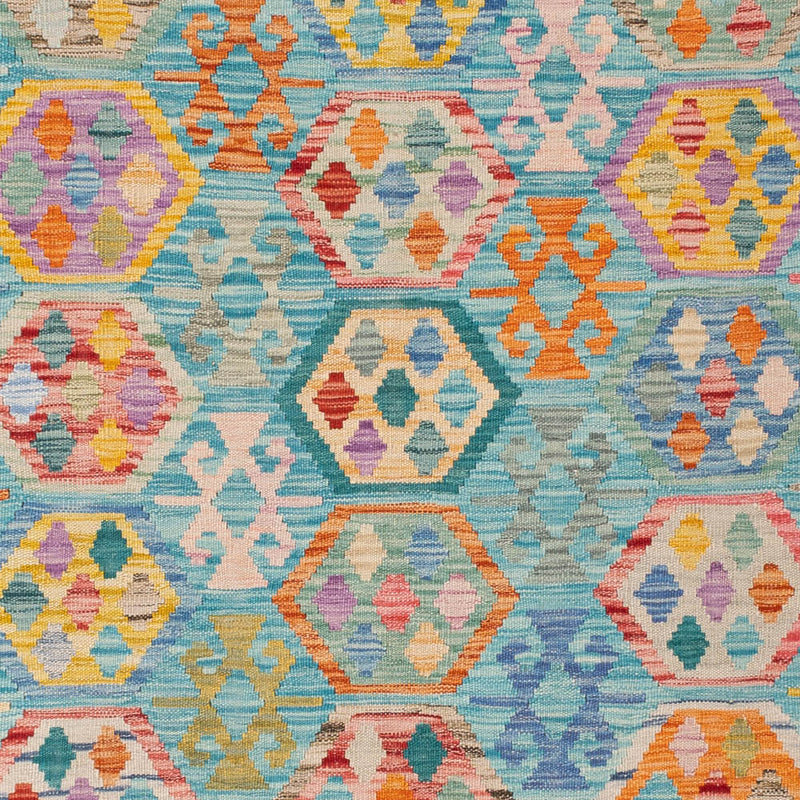 Kelim Teppich - Splash - 248 x 177 cm - bunt