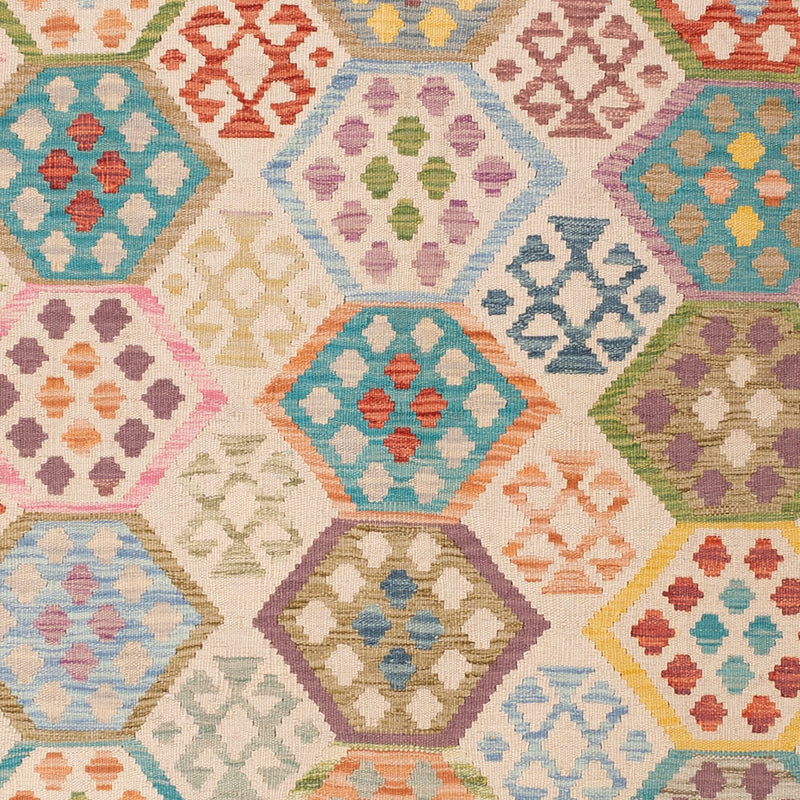 Kelim Teppich - Splash - 235 x 176 cm - bunt