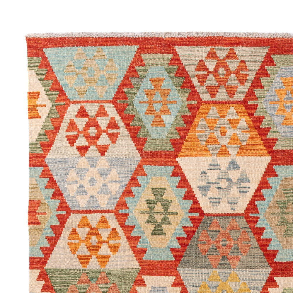 Kelim Teppich - Splash - 241 x 178 cm - bunt