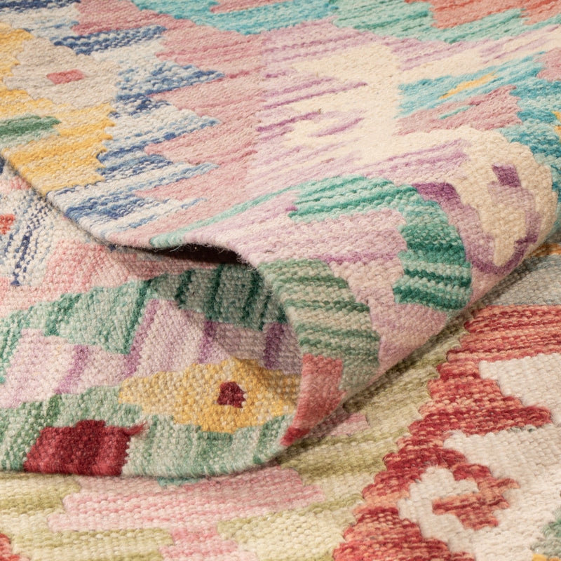 Kelim Teppich - Splash - 256 x 176 cm - bunt